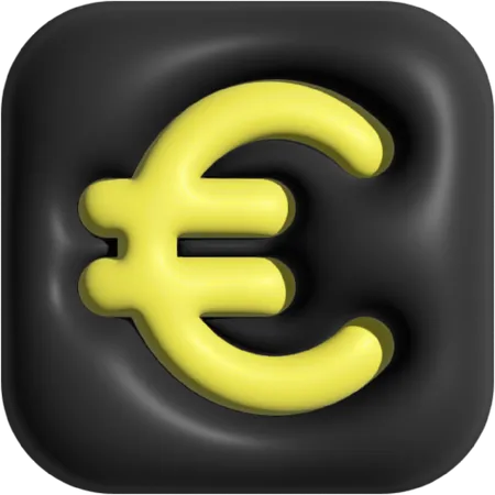 Euro  3D Icon