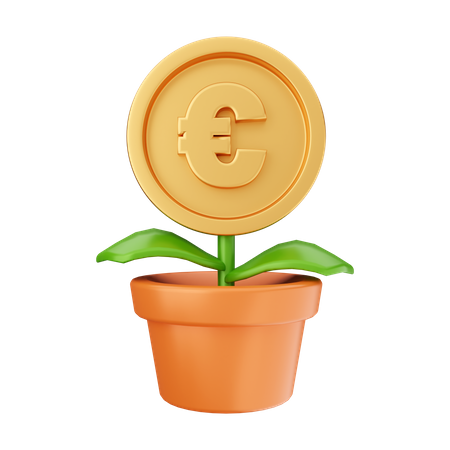 Planta euro  3D Illustration