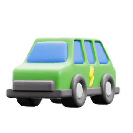 Carro EV  3D Icon