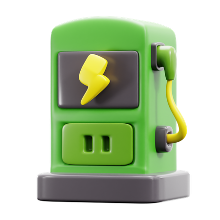 Estação ev  3D Icon