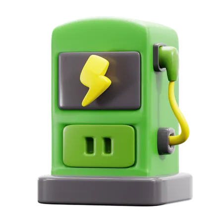 Estação ev  3D Icon