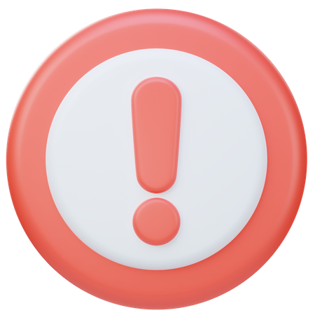 Exclamation Mark  3D Icon