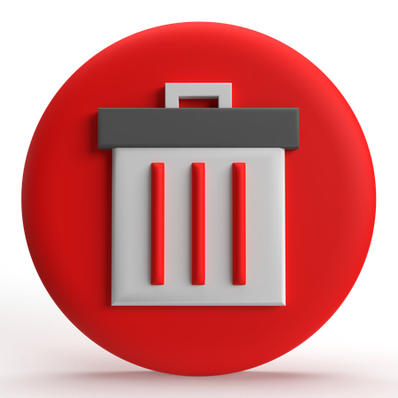 Excluir  3D Icon