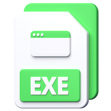 EXE File  3D Icon