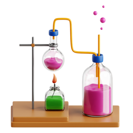 Expérience de chimie  3D Icon