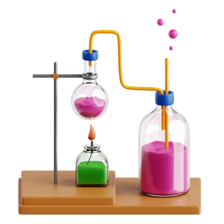 Expérience de chimie  3D Icon