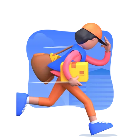 Express delivery  3D Illustration