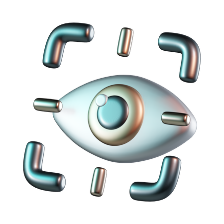 Eye Scan  3D Icon