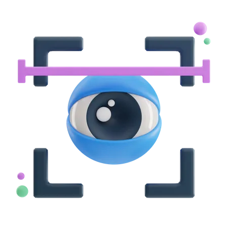 Eye Scanner  3D Icon