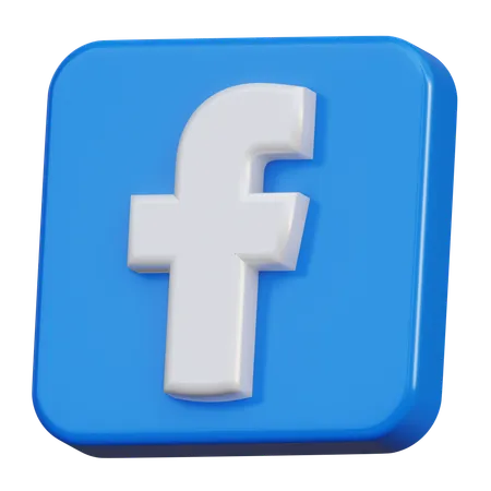 Facebook  3D Icon