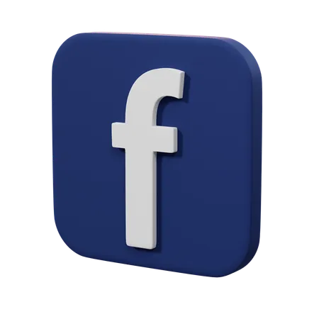 Facebook  3D Icon