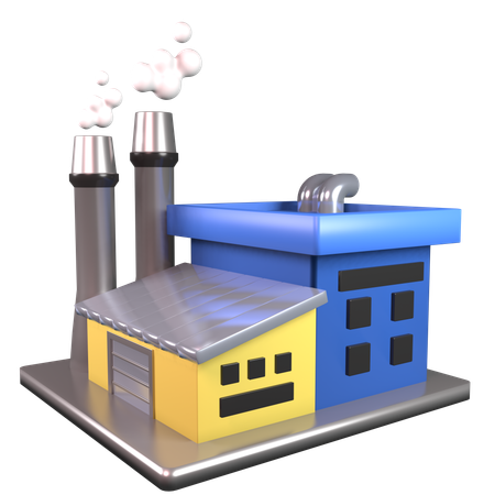 Factory  3D Icon