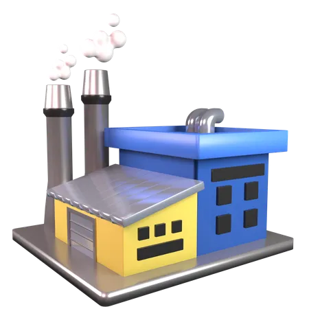 Factory  3D Icon