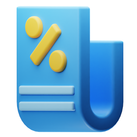 Factura  3D Icon