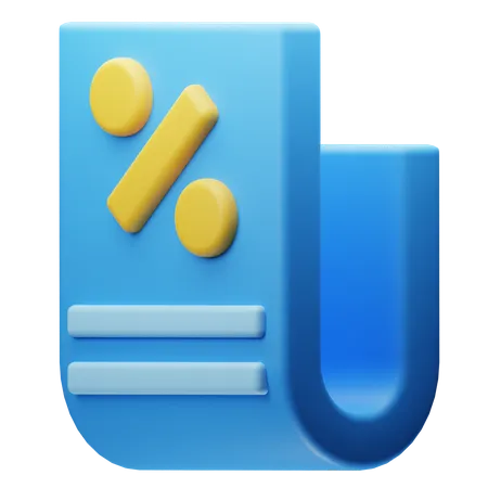 Factura  3D Icon