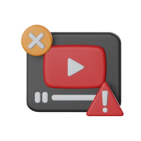 Fake Video  3D Icon