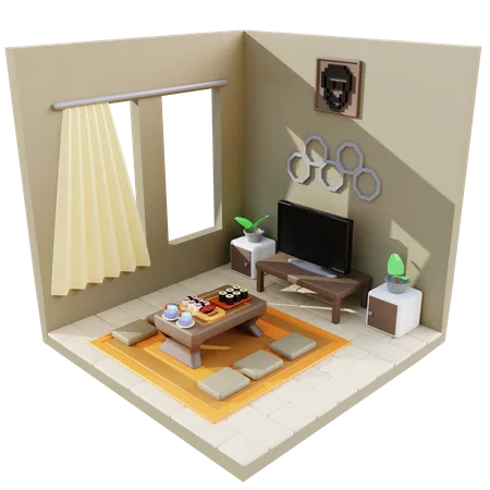 Wohnzimmer  3D Icon