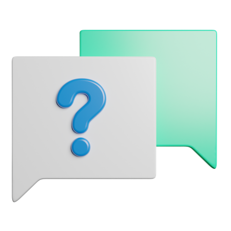 FAQ  3D Icon