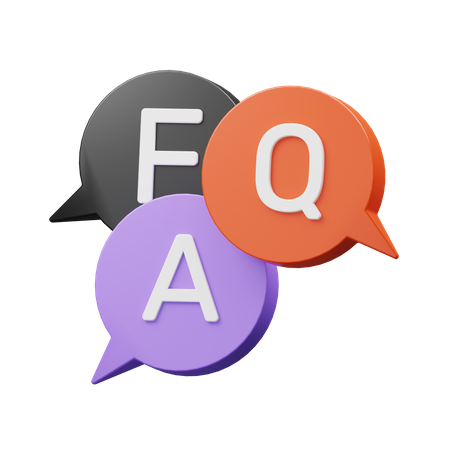 Faq Chat  3D Illustration