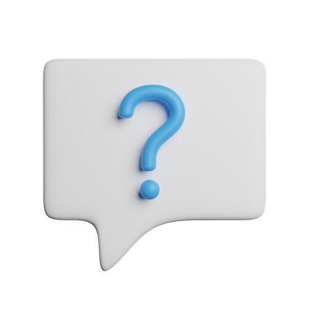 Faq Message  3D Icon