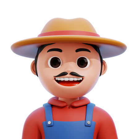 Farmer  3D Icon