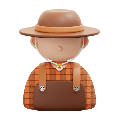 Farmer  3D Icon