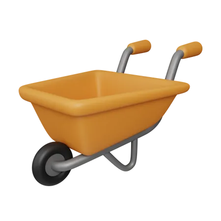 Farming Wheelbarrow  3D Icon