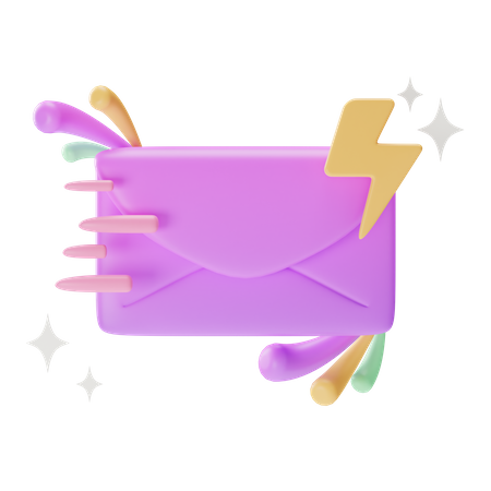 Fast Mail  3D Icon