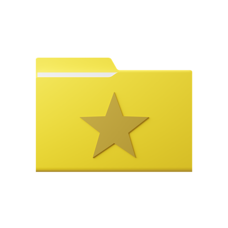 Favorite Folder  3D Icon