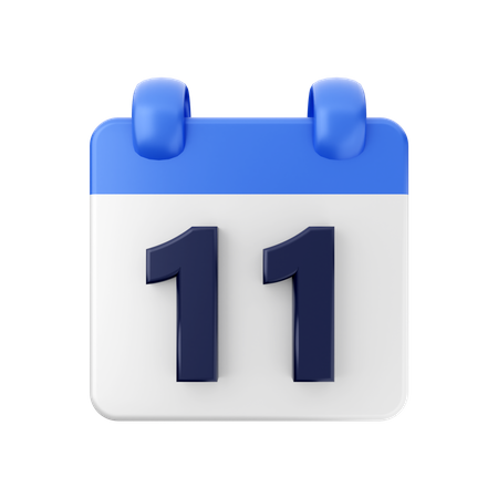 Fecha 11  3D Icon