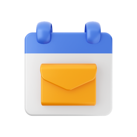 Fecha de correo  3D Icon