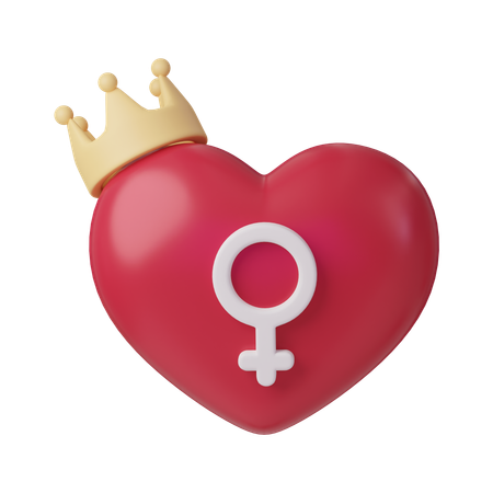 Female Crown  3D Icon