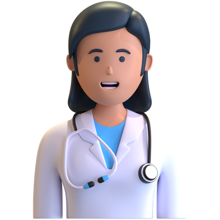 Female doctor  3D Illustration