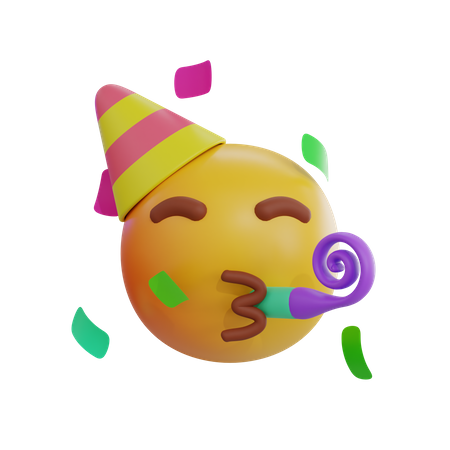 Emoticons de festa  3D Icon