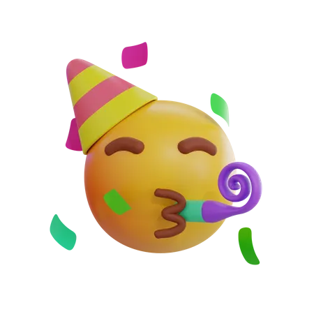 Emoticons de festa  3D Icon