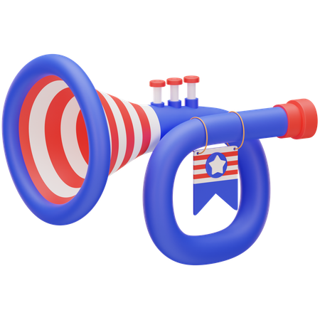 Trompette de fête  3D Icon