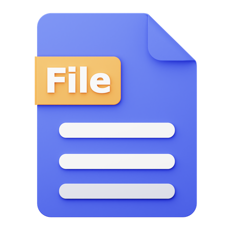 File  3D Icon