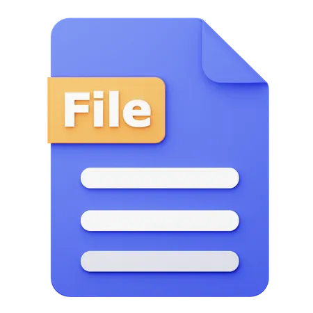 File  3D Icon