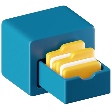 File Cabinet  3D Icon