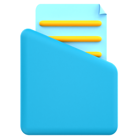 File Holder  3D Illustration