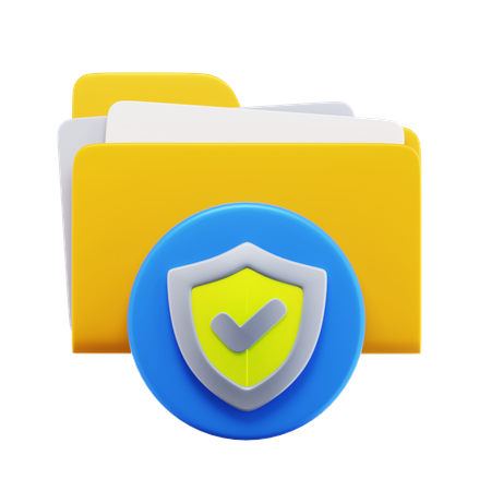 File Manager Security  3D Icon