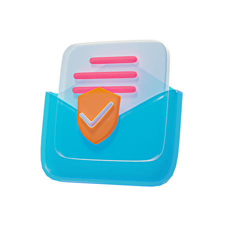 File Protection  3D Illustration