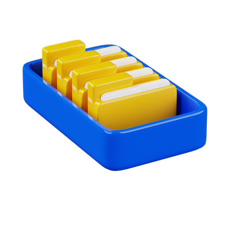 File Rack  3D Icon