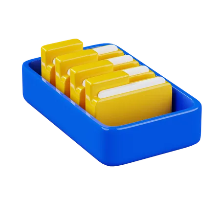 File Rack  3D Icon