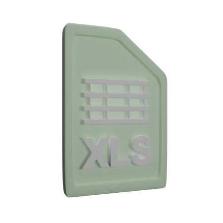 File Xls  3D Icon