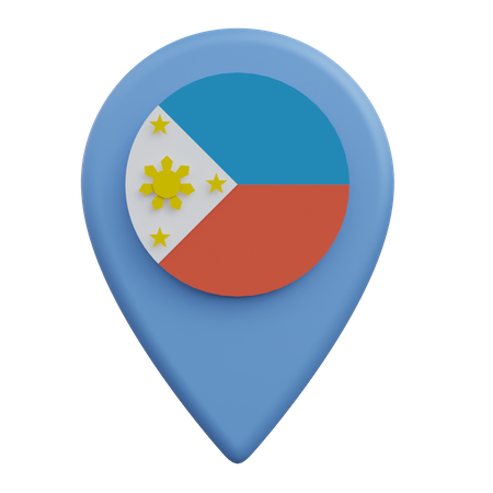 Ubicación de filipinas  3D Icon