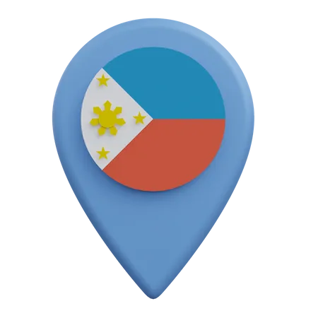 Ubicación de filipinas  3D Icon