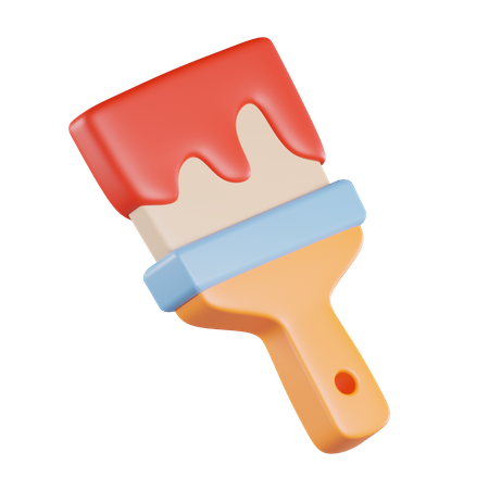 Fill Color with Brush  3D Icon