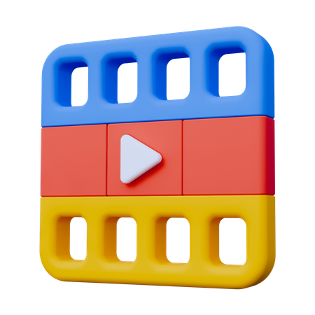 Film Strip  3D Icon