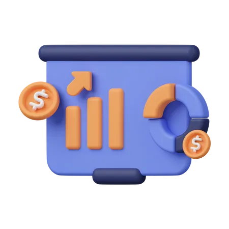 Finance Analysis  3D Icon